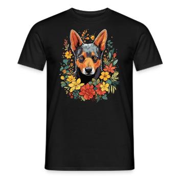 Cadeau de chien de bétail - T-shirt homme - noir - Devant - AI Model Male 178 light (178cm)