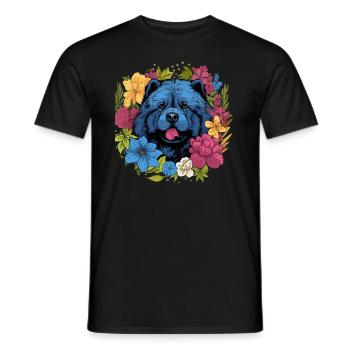 Chow Chow Chien Cadeau - T-shirt homme - noir - Devant - AI Model Male 178 light (178cm)