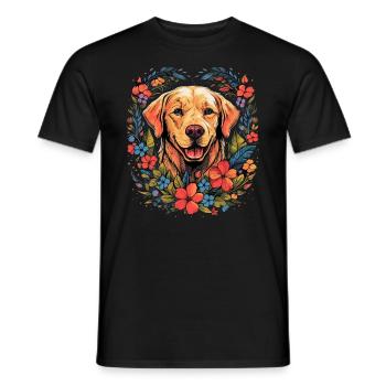 Labrador Hund Geschenk - Männer T-Shirt - Schwarz - Vorne - AI Model Male 178 light (178cm)