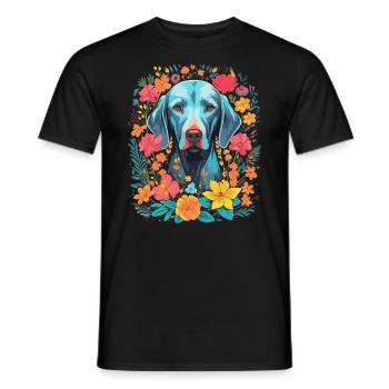 Weimaraner Hund Geschenk - Männer T-Shirt - Schwarz - Vorne - AI Model Male 178 light (178cm)