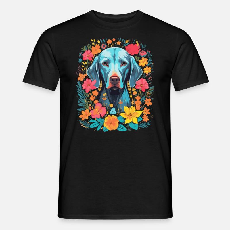 Weimaraner Hund Geschenk - Männer T-Shirt - Schwarz