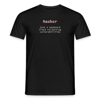 Ethical Hacker, Cyber Security, Hacker, Netzwerk - Männer T-Shirt - Schwarz - Vorne - AI Model Male 178 light (178cm)
