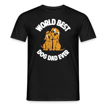Meilleur père de chien au monde - T-shirt homme - noir - Devant - AI Model Male 178 light (178cm)