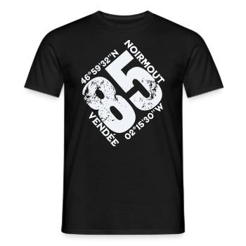 Noirmout 85 vendée - Männer T-Shirt - Schwarz - Vorne - AI Model Male 178 light (178cm)