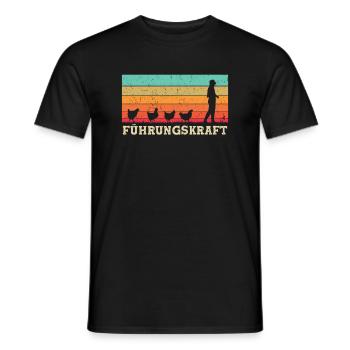 Bauernhof Landwirt Hennen Huhn Hühner Mädels - Männer T-Shirt - Schwarz - Vorne - AI Model Male 178 light (178cm)