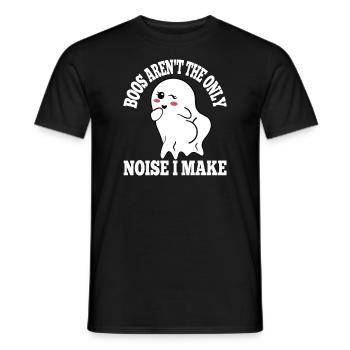 Boos Aren't The Only Noise I Make Witty Playful - Männer T-Shirt - Schwarz - Vorne - AI Model Male 178 light (178cm)