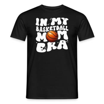 In My Basketball Mom Era - Cute Women's Basketball - Men's T-Shirt - black - Front - AI Model Male 178 light (178cm)