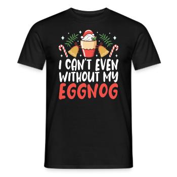 Je ne peux même pas sans ma crème glacée Eggnog Men Women - T-shirt homme - noir - Devant - AI Model Male 178 light (178cm)