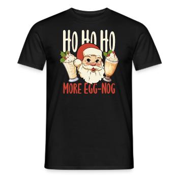 Ho Ho Ho Plus de lait de poule Hommes Femmes Crème glacée Noël - T-shirt homme - noir - Devant - AI Model Male 178 light (178cm)