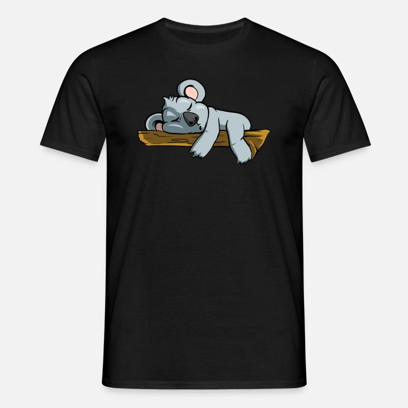 Sleeping Koala Bear - Men's T-Shirt - black