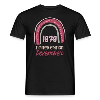 Dezember 1979 Mann Frau 44. Geburtstag Limited Edi - Männer T-Shirt - Schwarz - Vorne - AI Model Male 178 light (178cm)