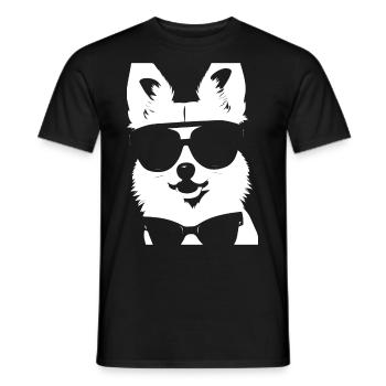 Chihuahua drôle portant des lunettes de soleil Chihuahuas - T-shirt homme - noir - Devant - AI Model Male 178 light (178cm)