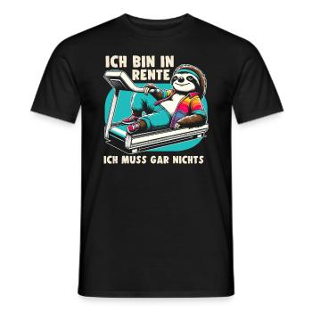 Rentner Geschenk Ruhestand Lustig Sport - Männer T-Shirt - Schwarz - Vorne - AI Model Male 178 light (178cm)