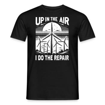 Pinwheel Climber Industrial Climber Gift - Men's T-Shirt - black - Front - AI Model Male 178 light (178cm)