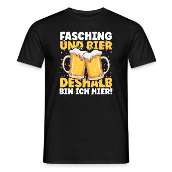 Carnival Beer Carnival Costume Disguise - Men's T-Shirt - black - Front - AI Model Male 178 light (178cm)