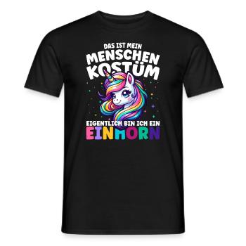 Déguisement Licorne Carnaval Carnaval Carnaval - T-shirt homme - noir - Devant - AI Model Male 178 light (178cm)