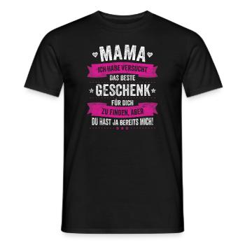 Le meilleur cadeau que je suis maman pour la fête des mères - T-shirt homme - noir - Devant - AI Model Male 178 light (178cm)