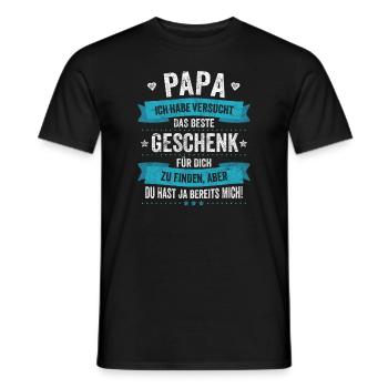 Das Beste Geschenk Bin Ich Papa Vatertag - Männer T-Shirt - Schwarz - Vorne - AI Model Male 178 light (178cm)