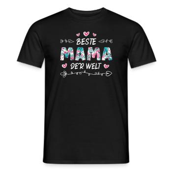 Beste Mama Der Welt Muttertag Super Mama - Männer T-Shirt - Schwarz - Vorne - AI Model Male 178 light (178cm)