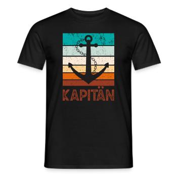 Sailboat, Motorboat, Captain, Sailor, Mom, Dad - Men's T-Shirt - black - Front - AI Model Male 178 light (178cm)