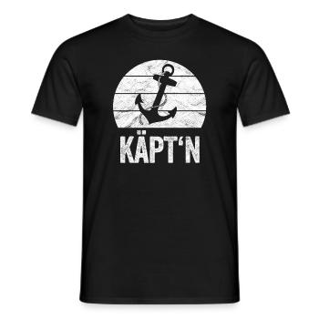 Sailboat, Motorboat, Captain, Sailor, Mom, Dad - Men's T-Shirt - black - Front - AI Model Male 178 light (178cm)
