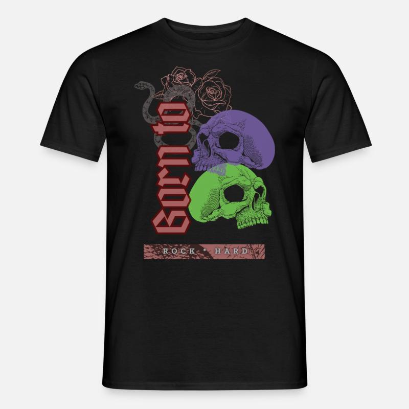 Né pour être dur comme le roc - T-shirt homme - noir