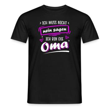 Birthday Mother's Day Grandma-to-be Gift - Men's T-Shirt - black - Front - AI Model Male 178 light (178cm)