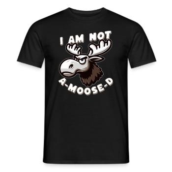 Je ne suis pas un orignal - jeu de mots amusant sur l’orignal - T-shirt homme - noir - Devant - AI Model Male 178 light (178cm)