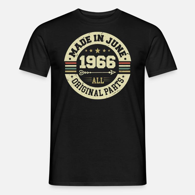 Juni 1966 Geburtstagsgeschenk Juni 1966 Juni 1966 - Männer T-Shirt - Schwarz