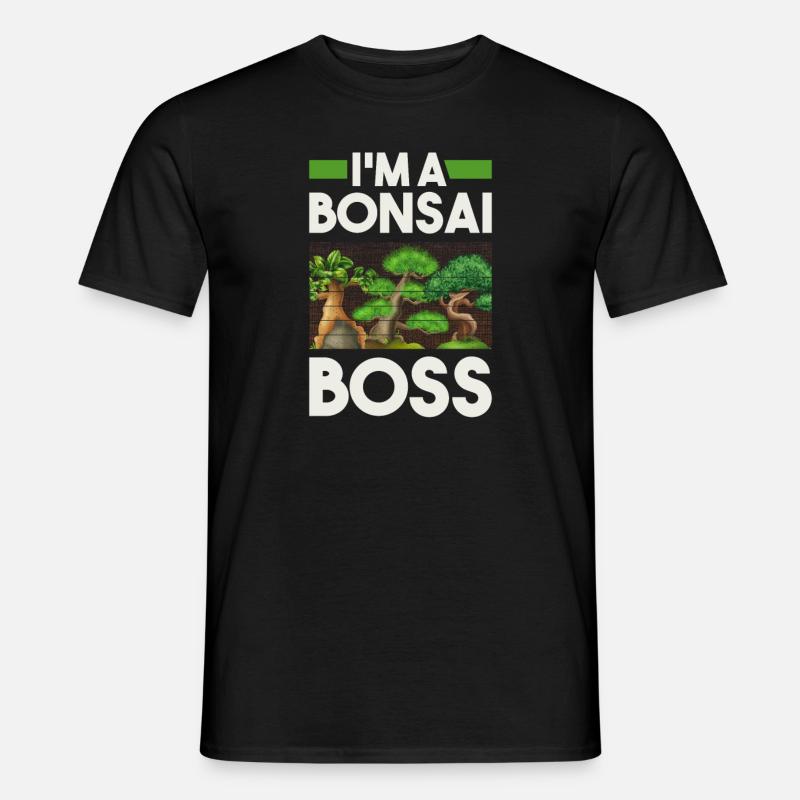 Ich Bin Ein Bonsai-Chef - Männer T-Shirt - Schwarz