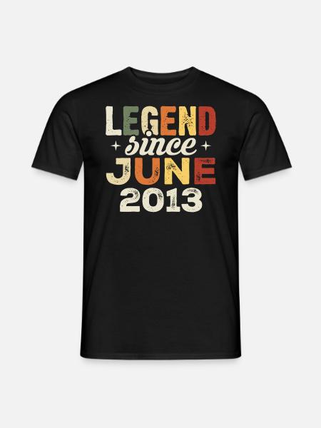 Juni 2013 Geburtstagsgeschenk Juni 2013 Juni 2013 - Männer T-Shirt - Schwarz