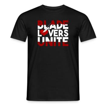 Blade Lover Unite - Men's T-Shirt - black - Front - AI Model Male 178 light (178cm)