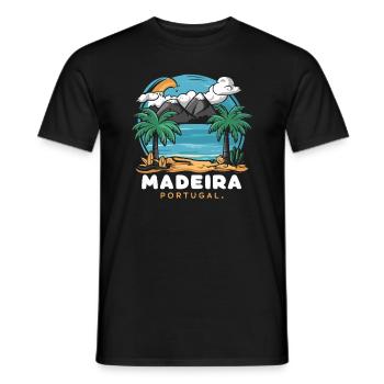 Portugal Madeira - Men's T-Shirt - black - Front - AI Model Male 178 light (178cm)