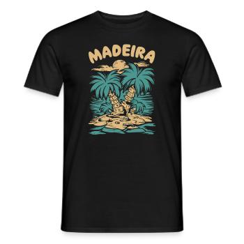 Portugal Madeira - Men's T-Shirt - black - Front - AI Model Male 178 light (178cm)