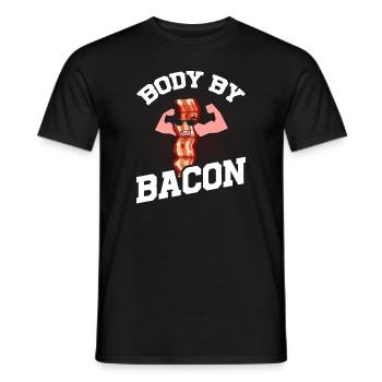 Corps de bacon - T-shirt homme - noir - Devant - AI Model Male 178 light (178cm)