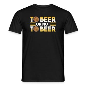Bier Oder Nicht Bier - Männer T-Shirt - Schwarz - Vorne - AI Model Male 178 light (178cm)