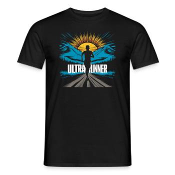 Ultramarathons Ultralauf Ultramarathon Läufer - Männer T-Shirt - Schwarz - Vorne - AI Model Male 178 light (178cm)