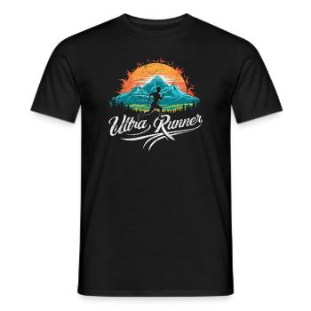 Ultramarathons Ultrarunning Ultramarathon Runners - Men's T-Shirt - black - Front - AI Model Male 178 light (178cm)