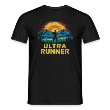 Ultramarathons Ultralauf Ultramarathon Läufer - Männer T-Shirt - Schwarz - Vorne - AI Model Male 178 light (178cm)
