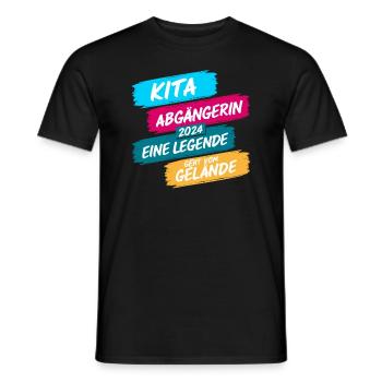 Daycare Leaver 2024 School Enrollment Schoolchild - Men's T-Shirt - black - Front - AI Model Male 178 light (178cm)