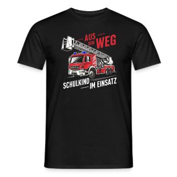 School enrollment back to school boys schoolchild 2024 - Men's T-Shirt - black - Front - AI Model Male 178 light (178cm)