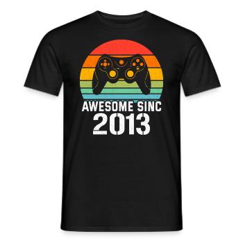 Cadeau Anniversaire 2013 Pour Tous les Gamers 2013 - T-shirt homme - noir - Devant - AI Model Male 178 light (178cm)