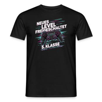 Garçons, Écolier, 5e année, Gamer, Gamer - T-shirt homme - noir - Devant - AI Model Male 178 light (178cm)