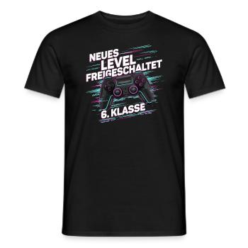 Garçons, Écolier, 6e année, Gamer, Gamer - T-shirt homme - noir - Devant - AI Model Male 178 light (178cm)