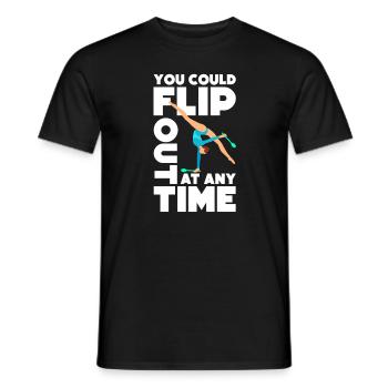 Sie Können Jederzeit Aussteigen - Männer T-Shirt - Schwarz - Vorne - AI Model Male 178 light (178cm)