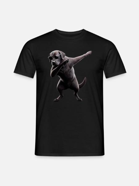Dabbing Hunde Tierliebhaber Dab Labrador Retriever - Männer T-Shirt - Schwarz