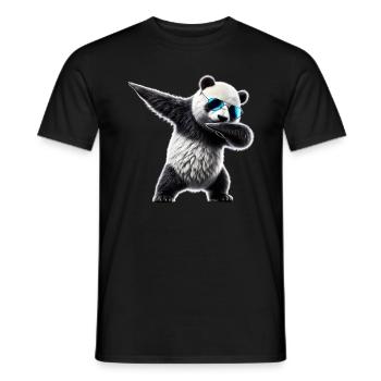 Dabbing Panda Bär Tierliebhaber Dab Coole Tiere - Männer T-Shirt - Schwarz - Vorne - AI Model Male 178 light (178cm)