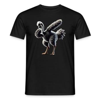 Lustiges Dabbing Straus Vogel Tierliebhaber Strauß - Männer T-Shirt - Schwarz - Vorne - AI Model Male 178 light (178cm)
