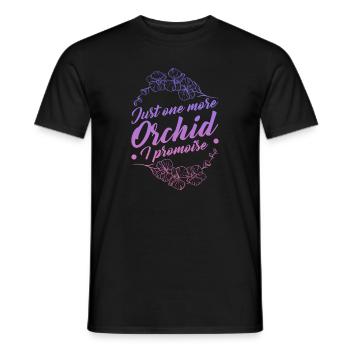 Ich Verspreche Noch Eine Orchidee - Männer T-Shirt - Schwarz - Vorne - AI Model Male 178 light (178cm)