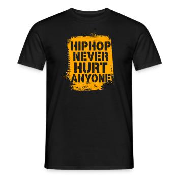 Hip Hop Hat Noch Nie Jemandem Geschadet - Männer T-Shirt - Schwarz - Vorne - AI Model Male 178 light (178cm)
